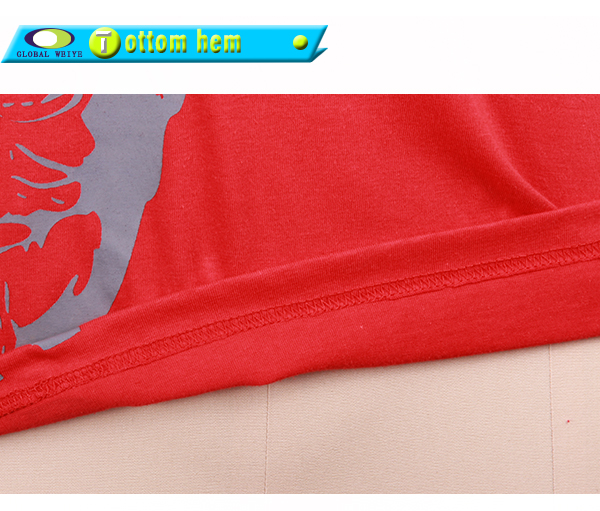 男士团队广告宣传衫红色圆领印花短袖T恤衫工作服定制工厂