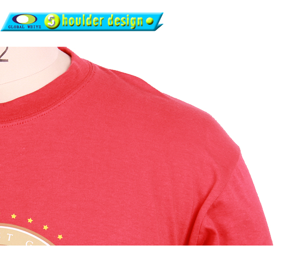 男士团队广告宣传衫红色圆领印花短袖T恤衫工作服定制工厂