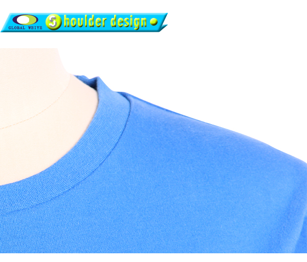 蓝色团队广告宣传衫圆领印花短袖T恤女工作服定制厂家