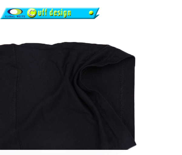 黑色团队广告宣传衫圆领字母印花纯棉短袖男士T恤衫定制厂家