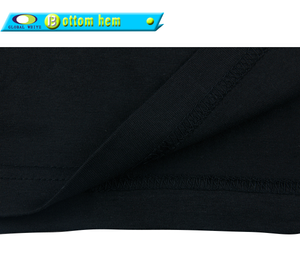 黑色团队广告宣传衫圆领字母印花纯棉短袖男士T恤衫定制厂家