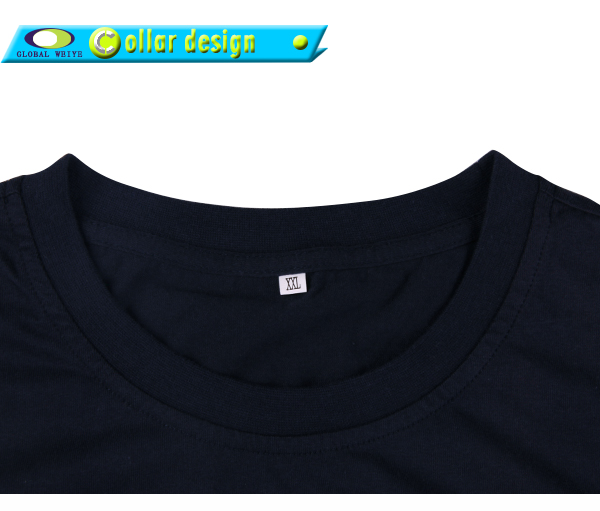 男士黑色团队广告宣传衫五角星印花圆领短袖T恤衫订制