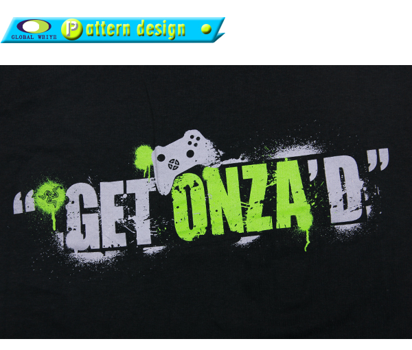 男士广告游戏宣传衫印花圆领黑色短袖T恤衫定制