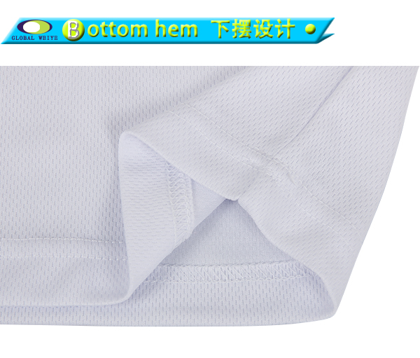 订制男士全涤白色刺绣POLO衫翻领短袖T恤衫