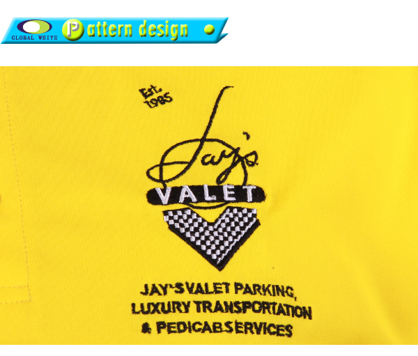 男士全涤黄色刺绣POLO衫翻领短袖T恤衫工作服定制