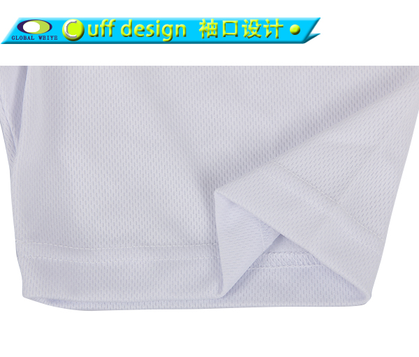 订制男士全涤白色刺绣POLO衫翻领短袖T恤衫