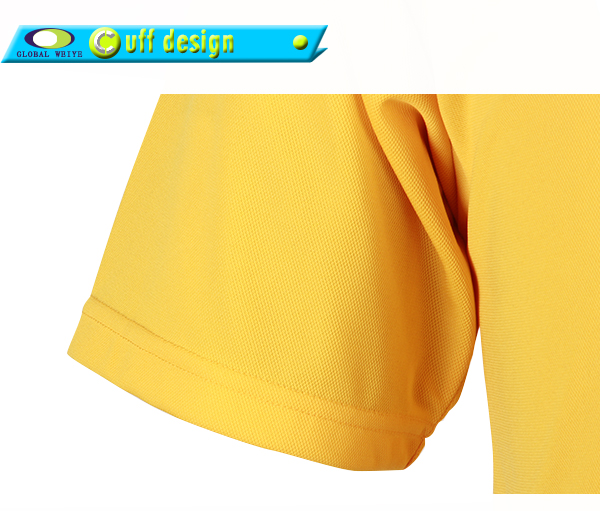 订制男士黄色POLO衫翻领刺绣短袖T恤衫定制工厂