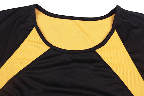 定制男士空白拼接插肩运动服圆领短袖T恤衫定制工厂