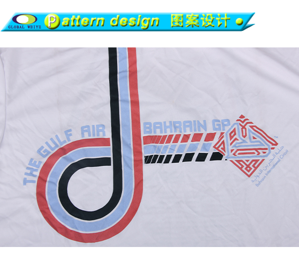 定制男士白色全涤圆领印花宣传摩托车赛短袖T恤衫定制工厂