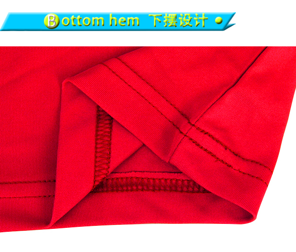 定制男士全涤红色马拉松运动印花圆领短袖T恤衫厂家订制