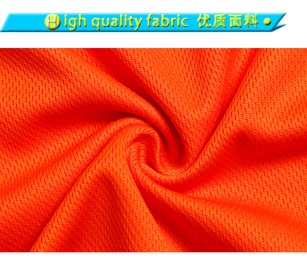 订制男士全涤橙色字母印花圆领插肩短袖运动服T恤衫