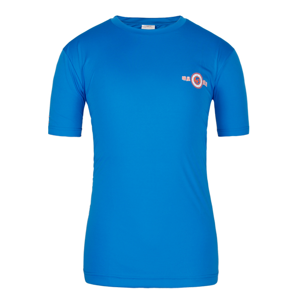 订制蓝色明星篮球印花T恤男短袖T恤衫工作服定做