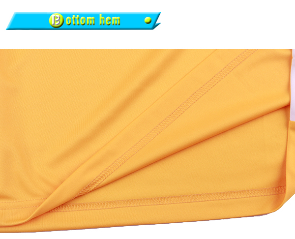 订制黄色全涤V领异色领印花T恤男短袖T恤衫团服定制