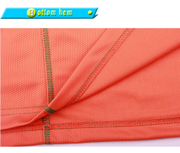 橙色全涤圆领刺绣T恤男短袖T恤衫团服定制