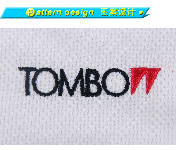 订制白色全涤网眼刺绣印花品牌T恤男圆领短袖定制