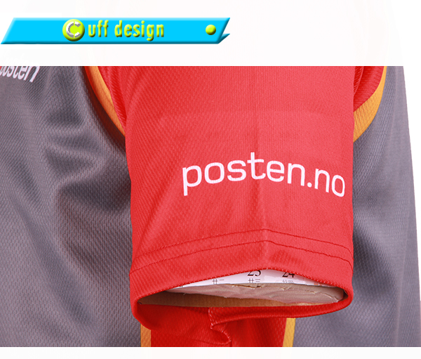 订制男士红灰拼接全涤插肩印花T恤圆领短袖团服定做